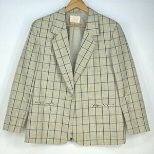 Vintage Pendleton Country Sophisticates Check Blazer Womens 16 Classic Heritage